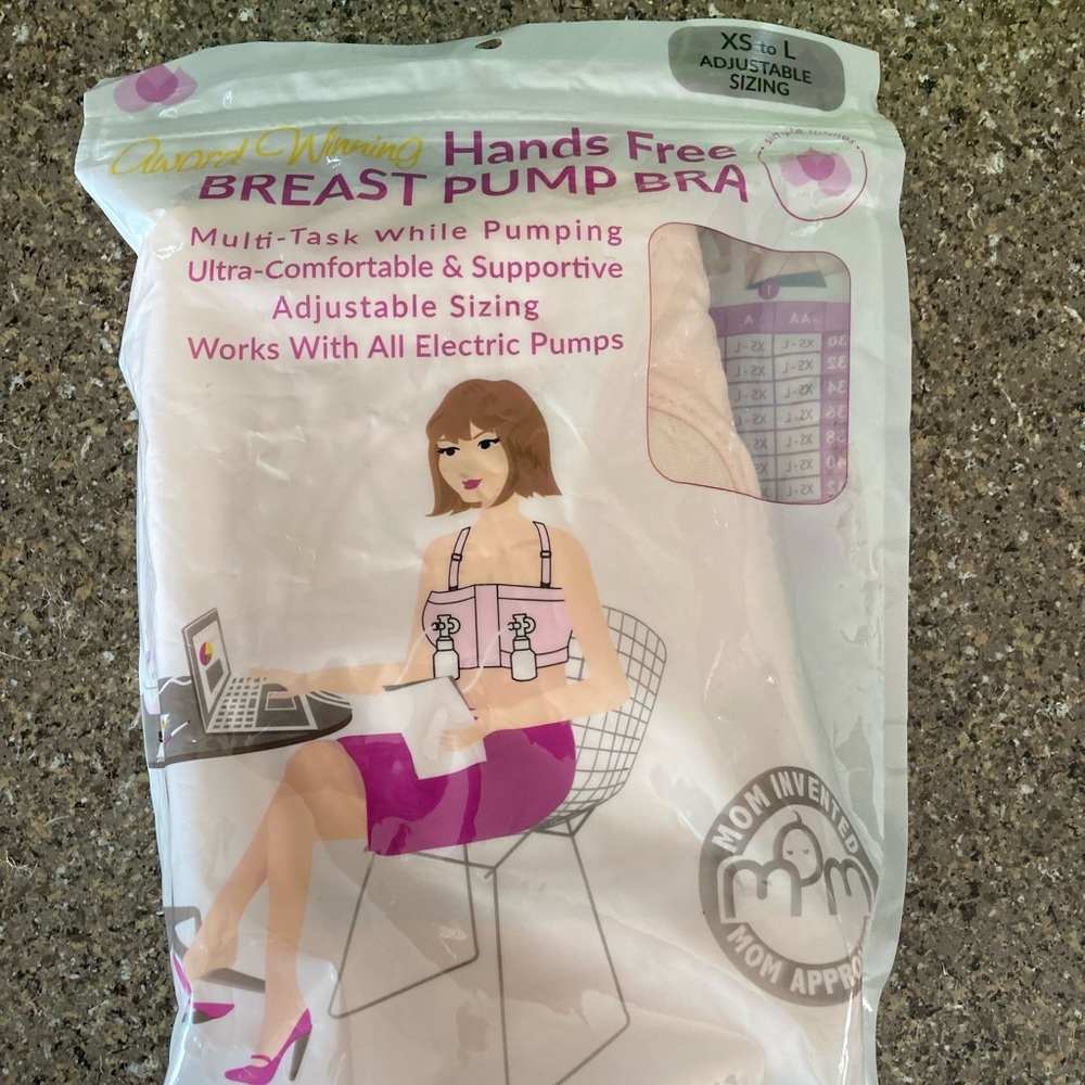 Hands free Breast Pump Bra.